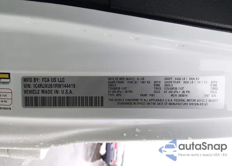 2024 Jeep Wrangler 4Xe Summit 4Xe z USA, uszkodzony, nr VIN 1C4RJXU61RW144419